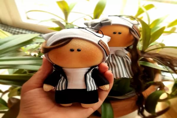 تصویر 3 از فروش عروسک روسی دختر و پسر ۲۵ و۲۰ سانت + قیمت خرید به صرفه